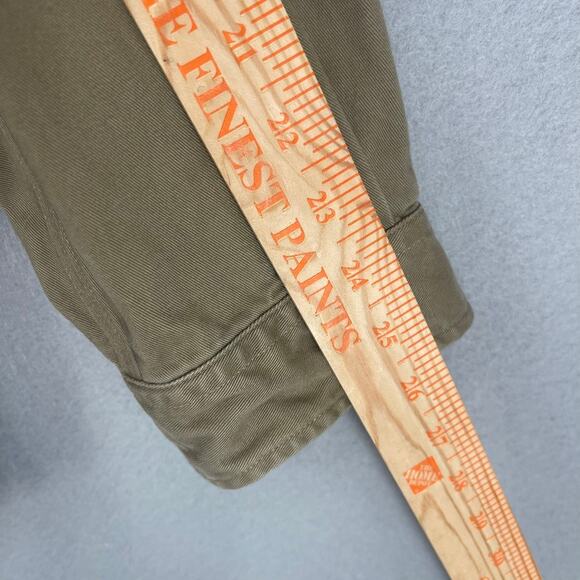 Carhartt Men’s Thick Work Shirt Size Lg Tall Beige Outdoors Workwear Rugged - Picture 7 of 13